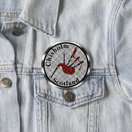 チホルムタータンチェックバグパイズ 缶バッジ (インサイチュ)