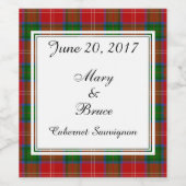 チホルム結婚スコティッシュのワインラベル ワインラベル (シングルラベル)