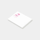 チホルム |折り畳み式チェアノート |ライトピンク ポストイット (アングル)