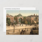 チボリパークエントランスコペンハーゲンハガキ ポストカード (正面/裏面)