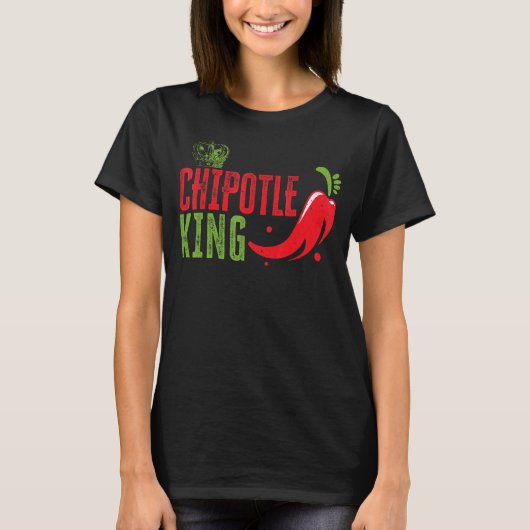 チポトルキングチリ風味スパイシー食品 Tシャツ (正面)