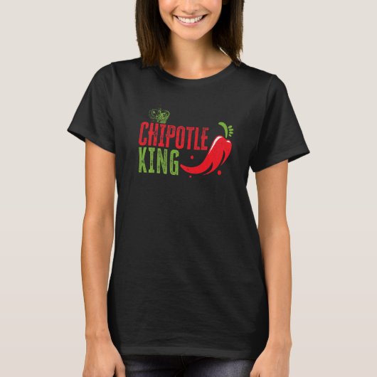 チポトレキングチリフレーバー辛い食べ物 Tシャツ (正面)