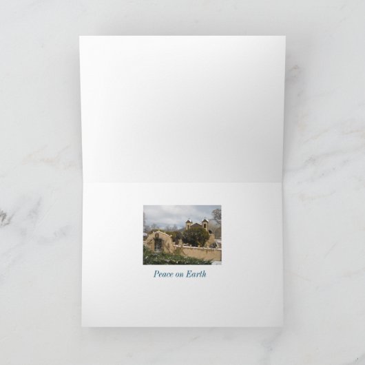 チマヨのニューメキシコ聖域クリスマスカード シーズンカード (内部)