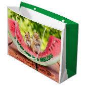 チマンクス食べ物スイカ ラージペーパーバッグ (正面アングル)