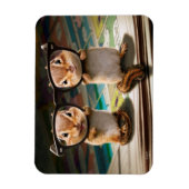 チマンクス·読イン·グラス マグネット (縦)