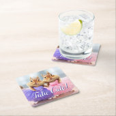 チマンクバレリナデュオ スクエアペーパーコースター (インサイチュ)