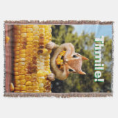 チマンク食べ物ズコーン スローブランケット (正面)