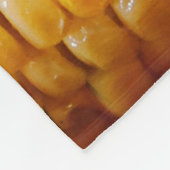 チマンク食べ物ズコーン フリースブランケット (角)