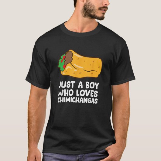 チミチャングスTシャツが大好きな少年 Tシャツ (正面)