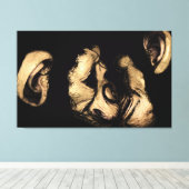 チムキスをするプ キャンバスプリント (インサイチュ (ウッドフロア))