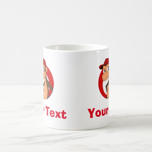 チムッパーソナライズされたプ漫画のコーヒーマグ コーヒーマグカップ (中央)