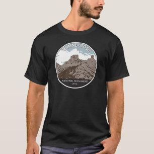 チムニーロック国立記念碑コロラドヴィンテージ Tシャツ