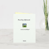 チムンクありがとう サンキューカード (裏面)