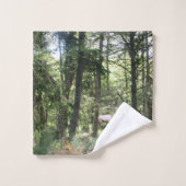 チムンクとエルクの森の風景 バスタオルセット (ウォッシュタオル)