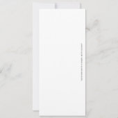 チムンクと鳥のパーティーフラットカード 招待状 (裏面)