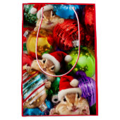 チムンクスウィズホリデーオーナメント ミディアムペーパーバッグ (正面)