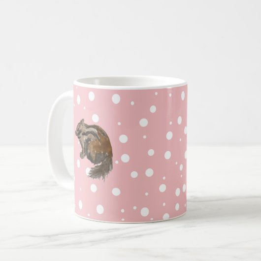 チムンクワイルダネス絵を描クリスマス コーヒーマグカップ (正面左)