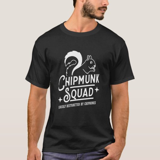 チムンク分隊リス森林動物 Tシャツ (正面)