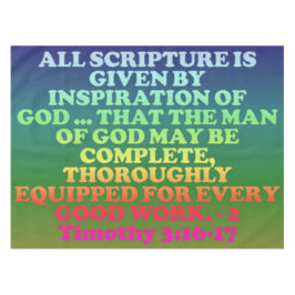 チモシー2人の聖書の一節です テーブルクロス