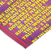 チモシー2時15分の聖書詩。 ショートテーブルランナー (コーナー)