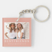 チモダンックフ最高のレンズBFF写真 キーホルダー (裏面)