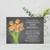 チモダンャルク板類型チューリップ誕生会 招待状 (スタンド正面)