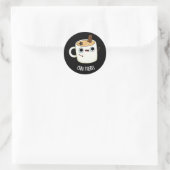 チャイあおもしろいりチャイ茶プンダークBG ラウンドシール (バッグ)