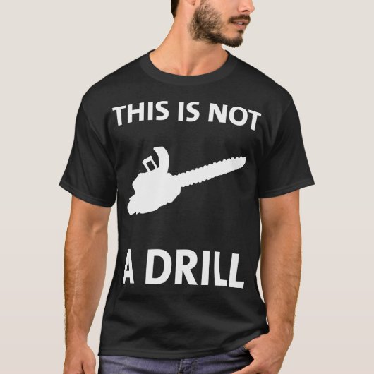 チャイおもしろいンソーこれは誕生日の建設ではない Tシャツ (正面)