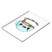 チャイみたいにあなたが面白い茶葉のパンプン ノートブック (左側)