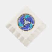 チャイアールヌーボーモザイク 縁ありランチョンナプキン (角)