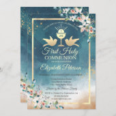 チャイエレガントスフローラ初の聖餐式 招待状 (正面/裏面)
