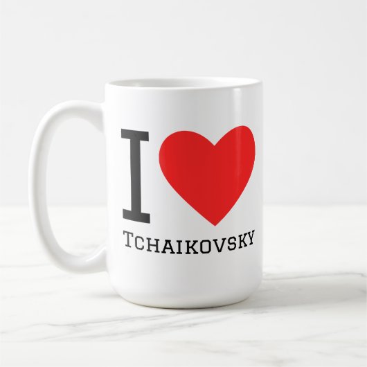 チャイコフスキーが好き コーヒーマグカップ (左)