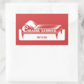 チャイズロング江 長方形シール (バッグ)