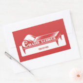 チャイズロング江 長方形シール (封筒)