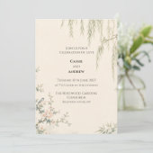 チャイナシリー風柳の庭の結婚式 招待状 (スタンド正面)