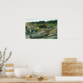 チャイナタウンのビーチ船の眺め ポスター (キッチン)