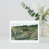 チャイナタウンのビーチ船の眺め ポストカード (スタンド正面)