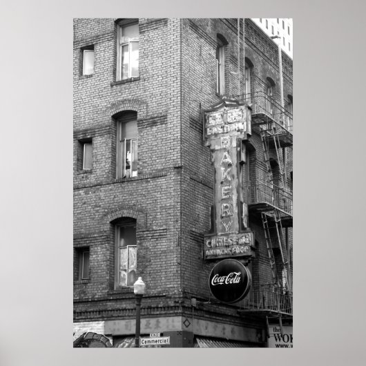 チャイナタウンネオンノスタルジックサンフランシスコ ポスター (正面)