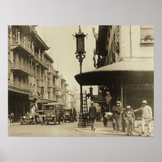 チャイナタウン通りインサンフランシスコ ポスター (正面)