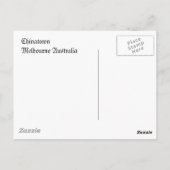 チャイナタウン – メルボルン,オーストラリア ポストカード (裏面)