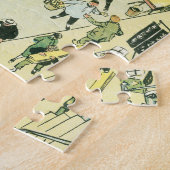 チャイナタウンNYマンハッタン通りシーントニー・サーグ ジグソーパズル (側面)