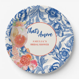 チャイナ風ブルーフラワーのThat's Amore ブライダルシャワー ペーパープレート