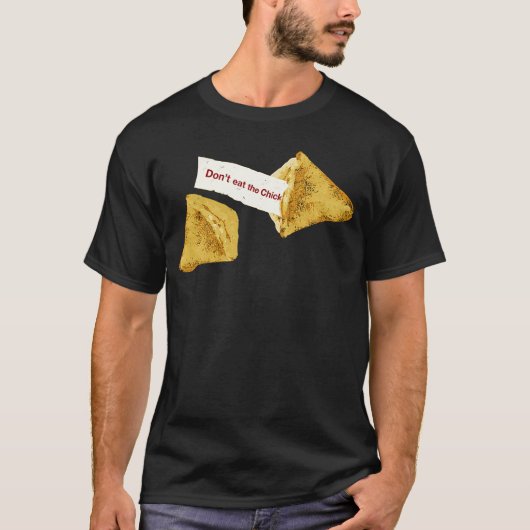 チャイニーズフードは鶏肉を食べないで Tシャツ (正面)
