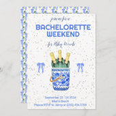 チャイニーズ風バチェロレッテウィークエンド グランミレニアル 招待状 (正面/裏面)