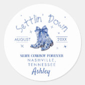 チャイニーズ風俗 落ち着いて バチェロレッテ パーティー ラウンドシール (正面)