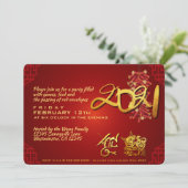 チャイネズオックス新年2021爆竹招待状 シーズンカード (スタンド正面)