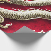 チャイネセドラゴンイラストレーション ラッピングペーパー (角)