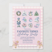 チャイノアイセお気に入りのリーツギンガムホリデーズパーティー 招待状 (正面)