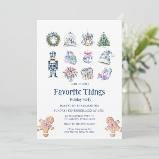 チャイノアイセお気に入りのリーツホリデーパーティー 招待状 (スタンド正面)