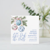 チャイノアイセリーデッキザホールズクリスマスブライダルシャワー 招待状 (スタンド正面)